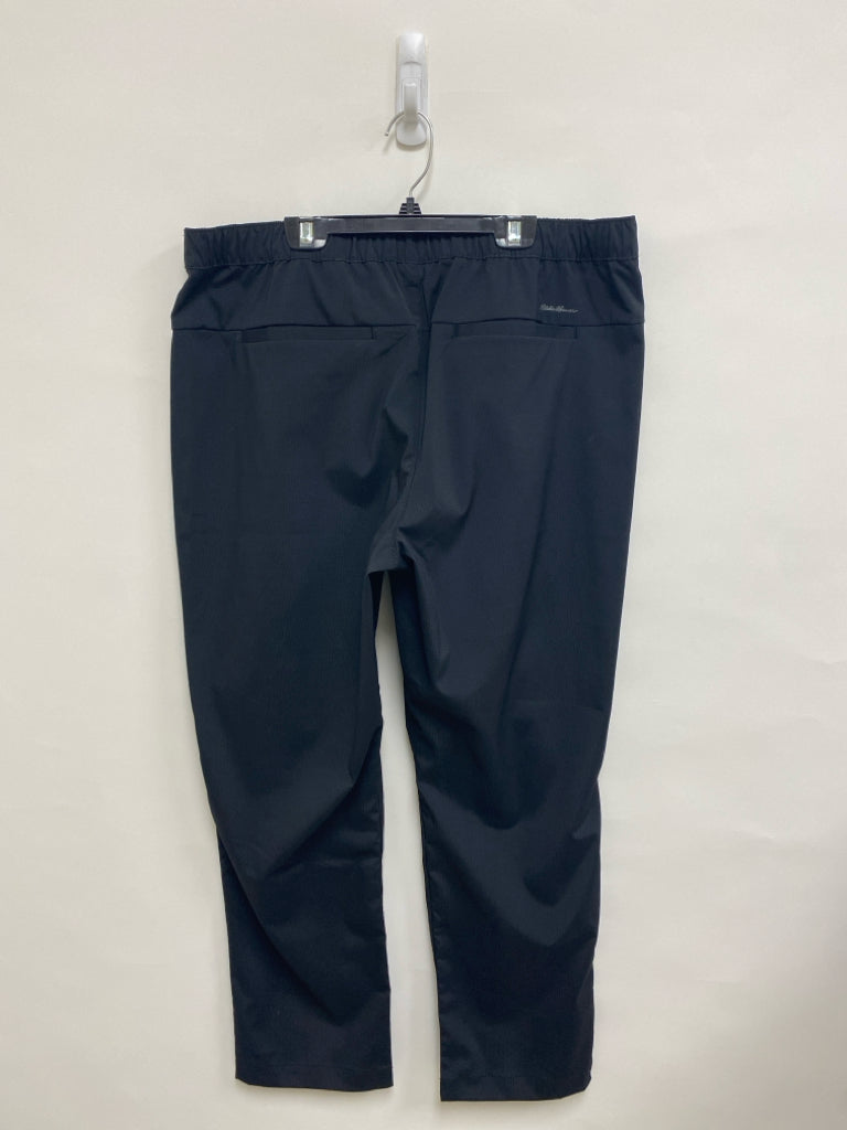 Eddie Bauer Size L Black Pull-on Athletic Pants
