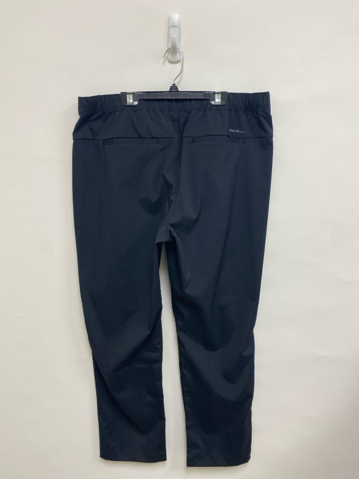 Eddie Bauer Size L Black Pull-on Athletic Pants
