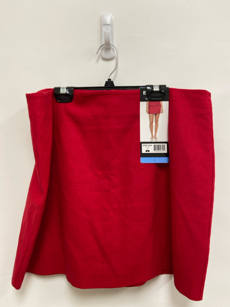 NWT Express Size L Red Ladies Skirt