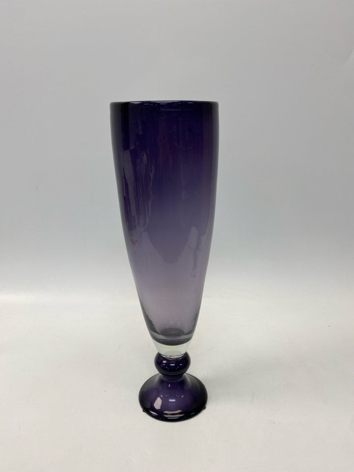 Purple Clear Vase