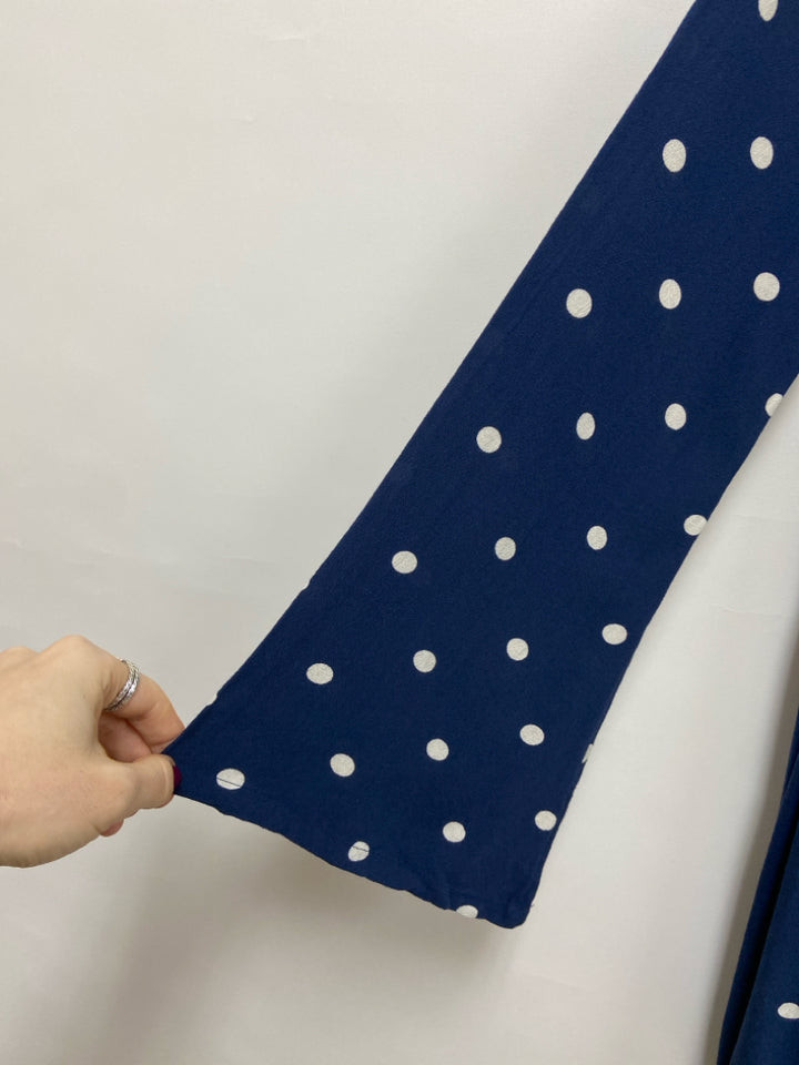NWT American Eagle Size M Navy White Polka Dot Ladies Dress