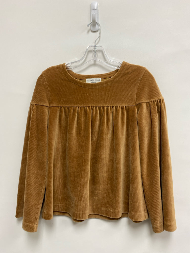 Size XS Brown Corduroy Ladies Top