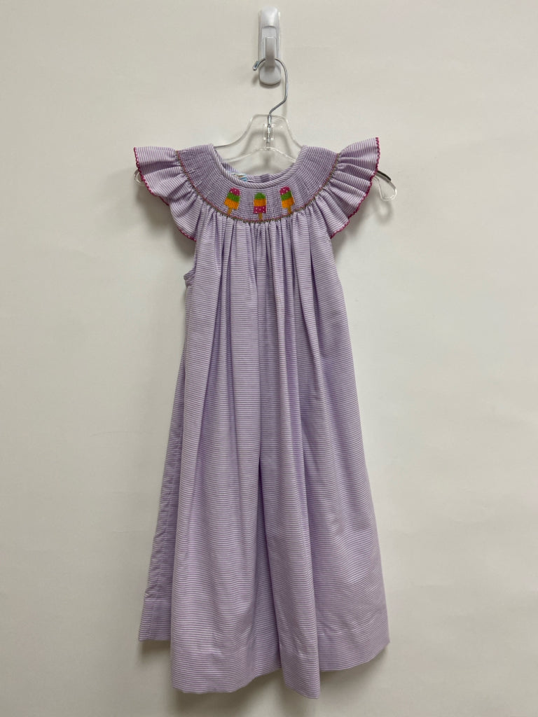 Southern Sunshine Kids SIZE 6 Lavender White Stripes Girl&