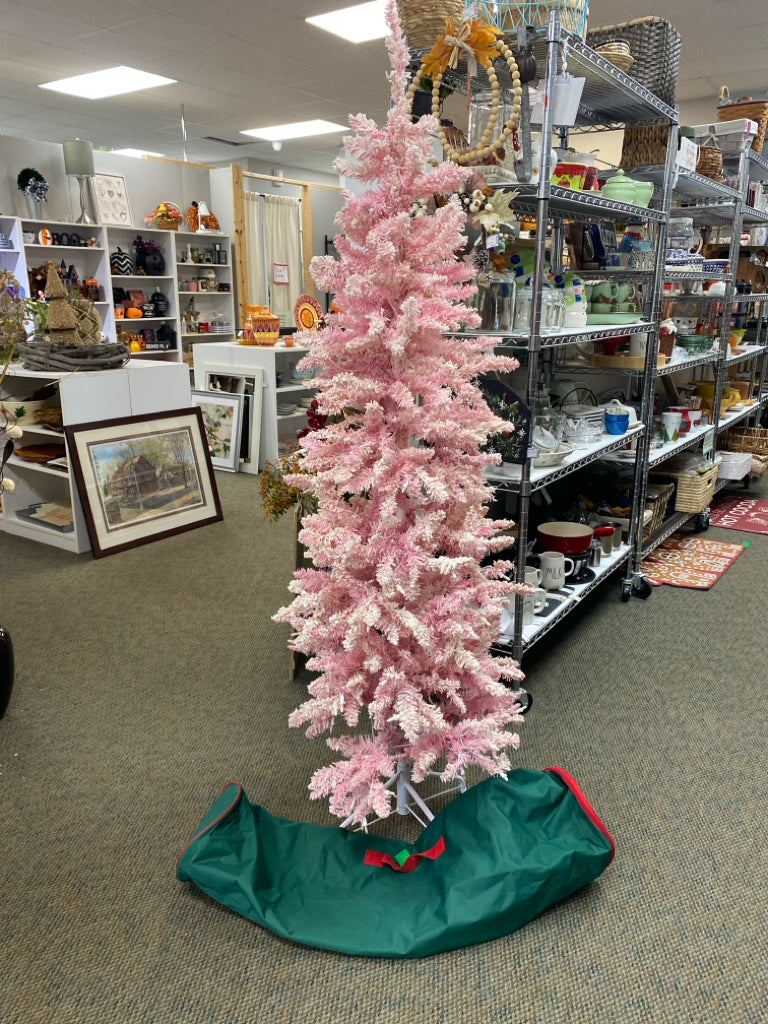Pink White Lit Christmas
