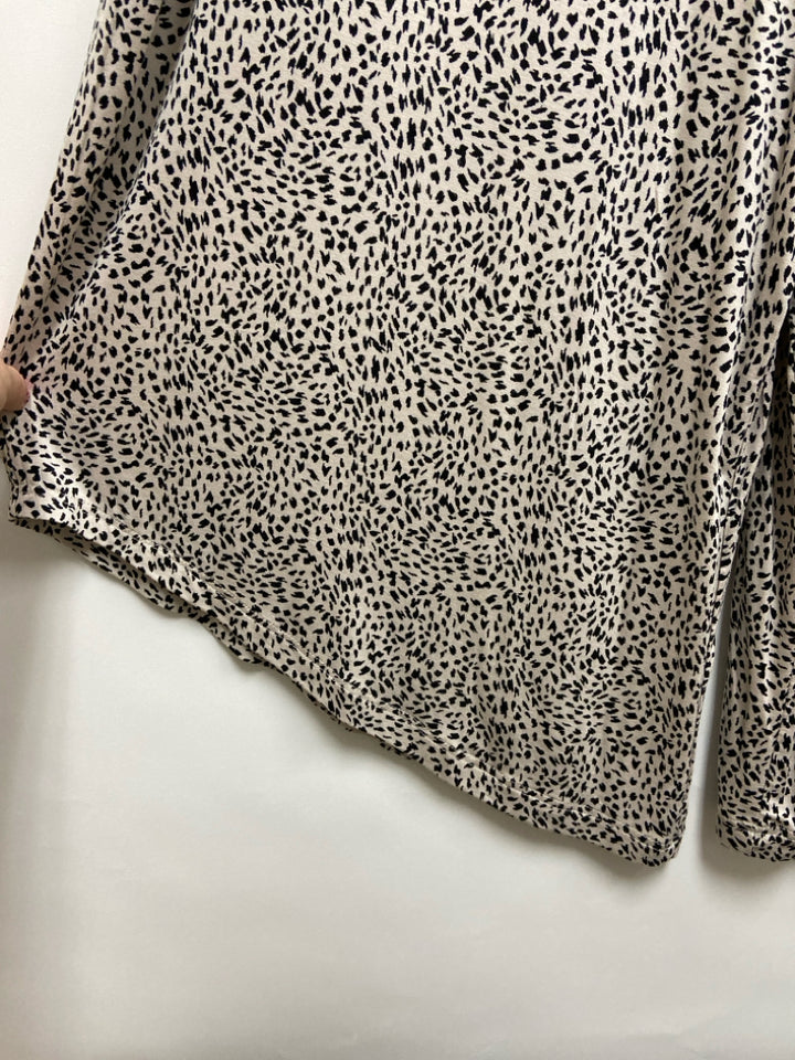 NWT Z Supply Size L Cream Black Sleeveless Ladies Jumpsuit