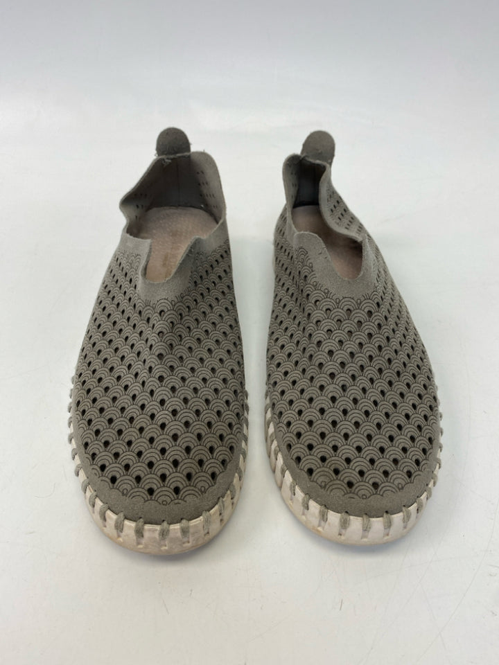 Ilse Jacobsen Hornbaek  Size 38 Taupe Perforated Sneakers