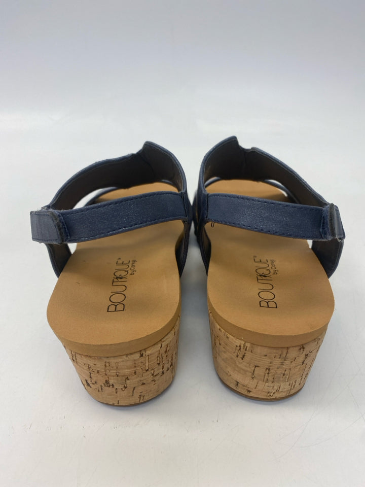 Corkys  Size 10 Navy Shimmery Sandals