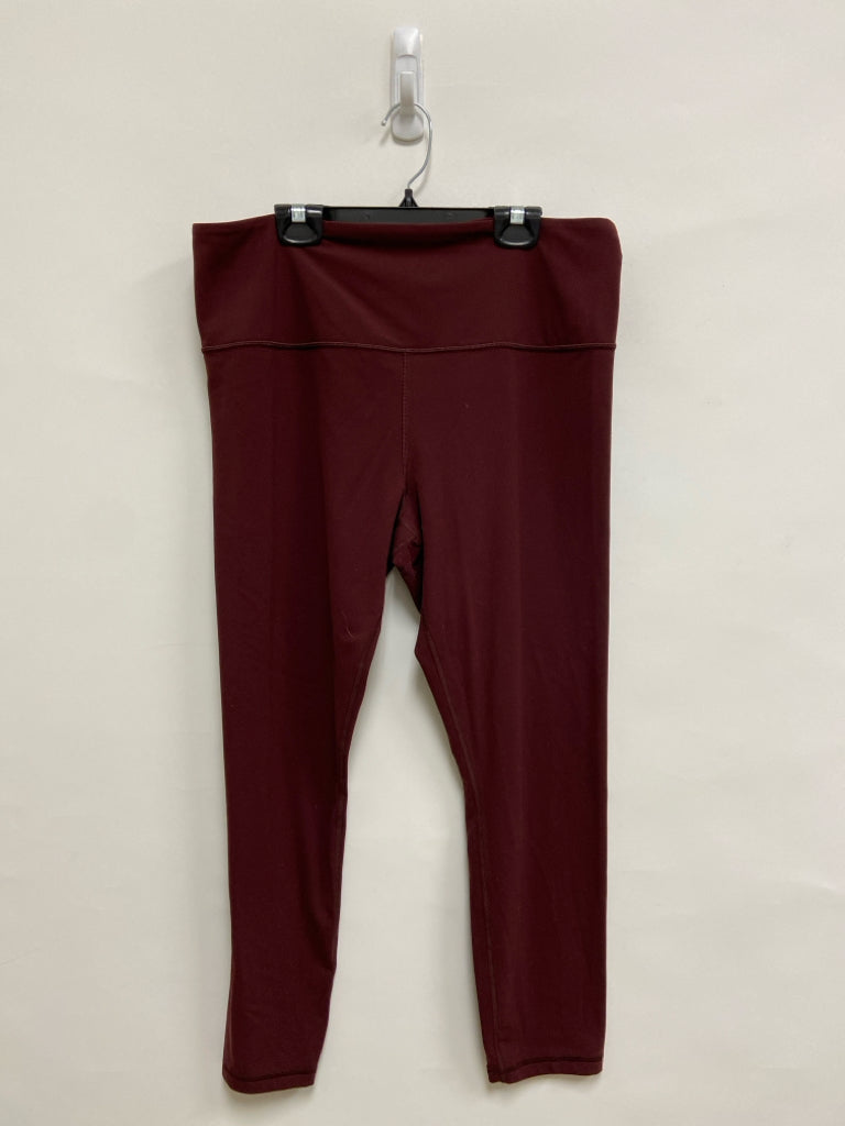 Athleta Size XL Maroon Athletic Leggings