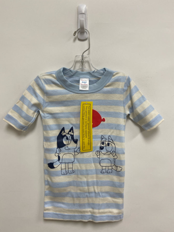 NWT hanna Andersson SIZE 6/7 Blue White Stripe Girl&