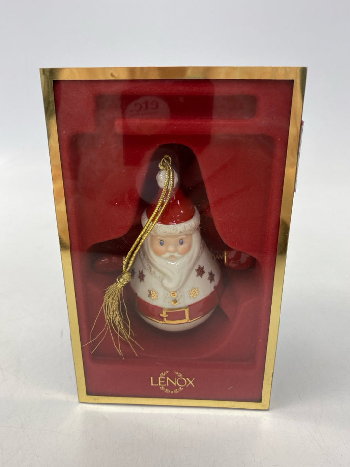 Lenox Ornament  Roly Poly Santa
