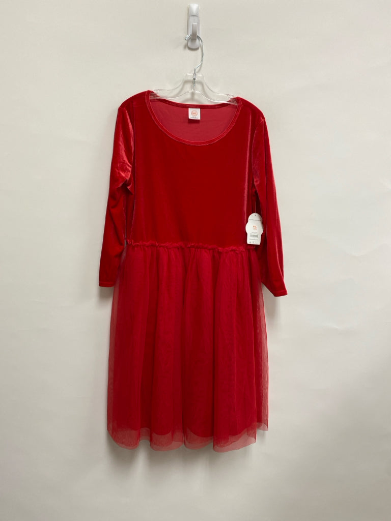 NWT wonder nation SIZE 18 Red Velour Girl&