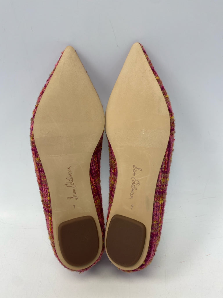 NWOT Sam Edelman US Shoe Size 7 Pink Multi-Color Flats