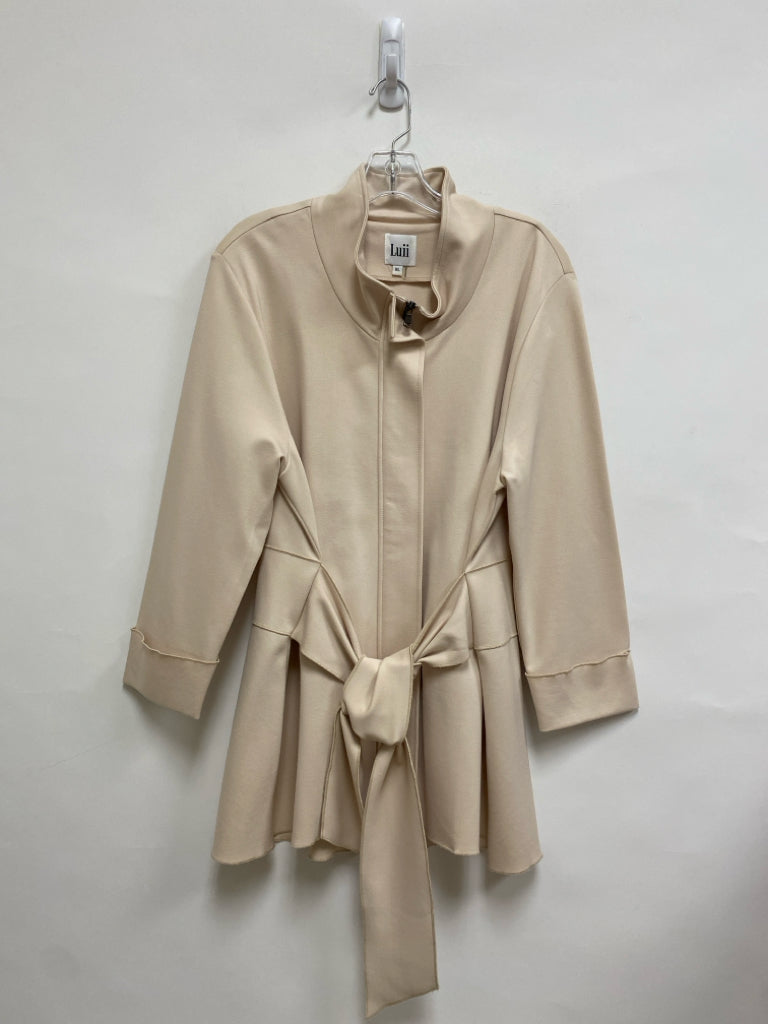 Luii Size XL Beige Button Up Ladies Jacket