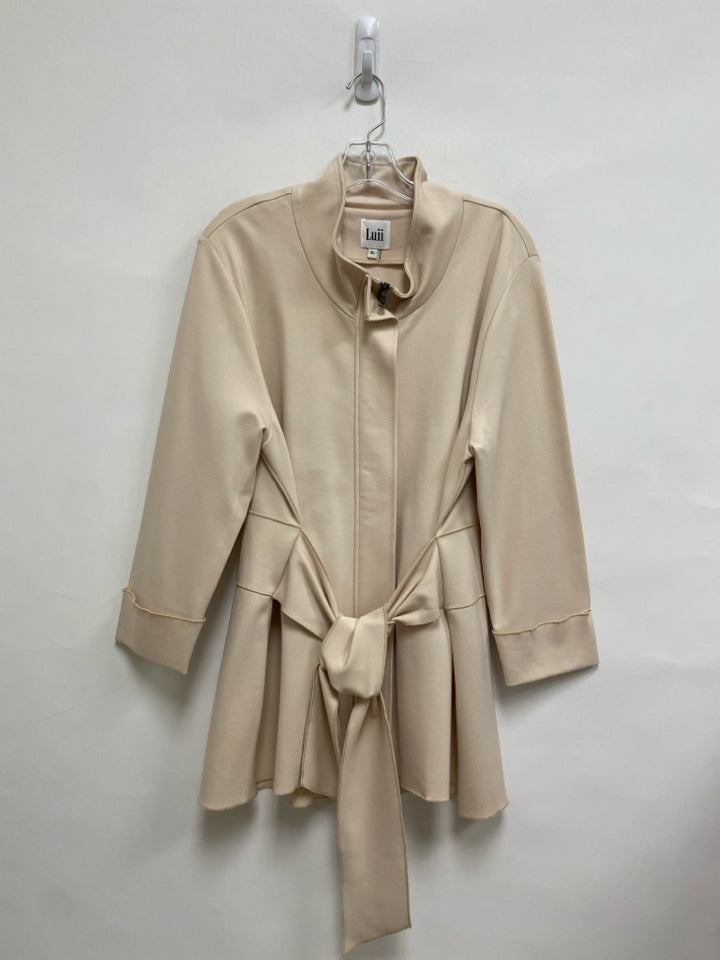 Luii Size XL Beige Button Up Ladies Jacket