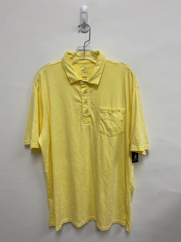 NWT johnnie-o Size XL Yellow Polo Men&