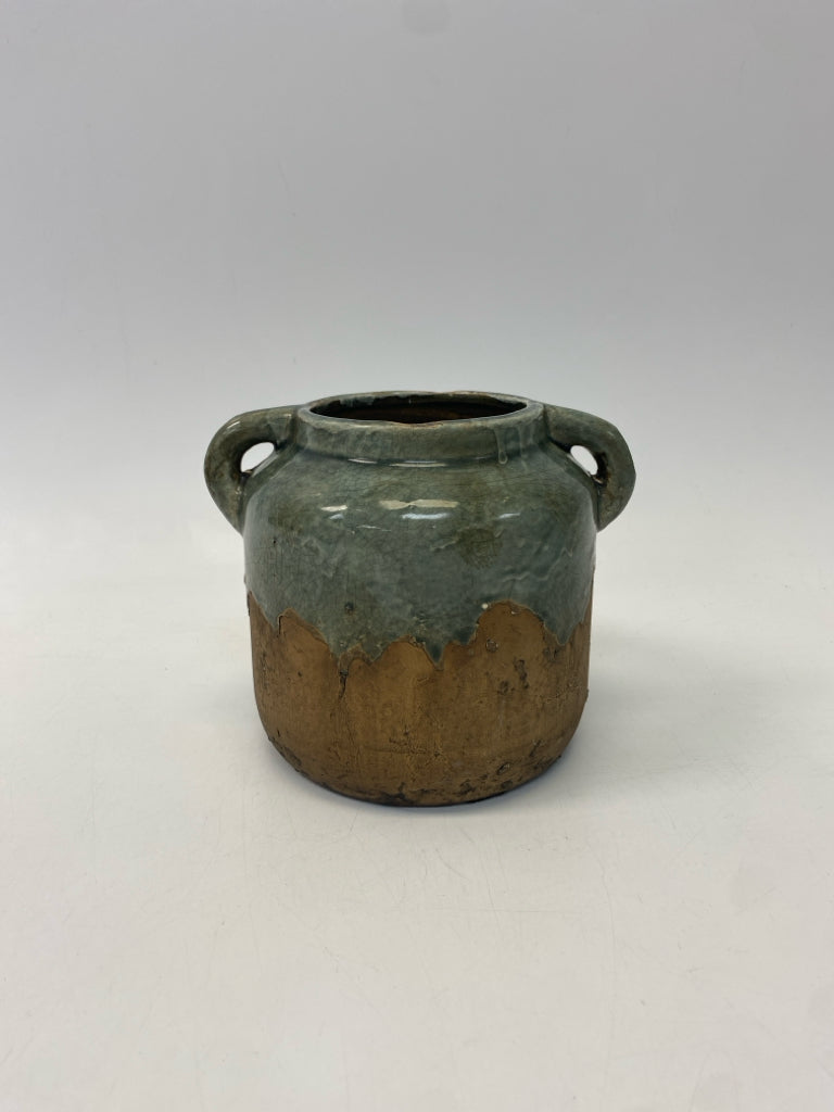 Gray Brown Rustic Jar