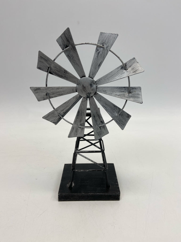 Black Silver Metal Figurine