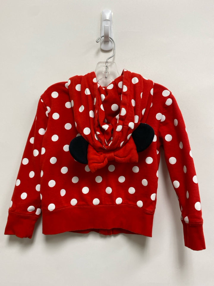 Disney SIZE 4 Red/White Polka Dot Zip Down Girl&