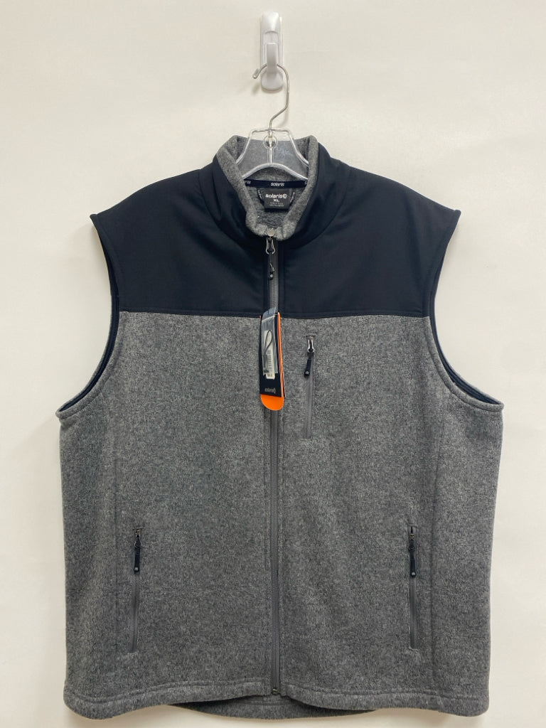 NWT Solaris Size XL Black Gray Short Sleeve Knit Men&