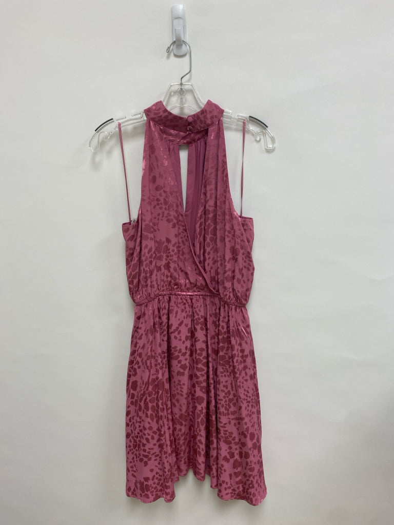 Anthropologie Size L Mauve Animal Print Sleeveless Ladies Dress