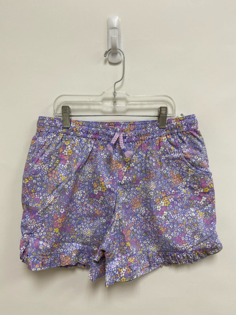 Lands End SIZE 14/16 Lav/White Coral/Yellow Flowers Pull-on Girl&