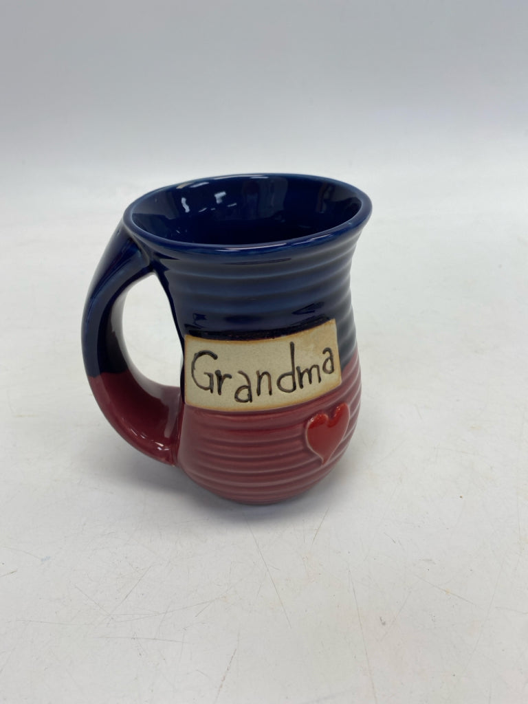 Dark Blue Pink Coffee Mug