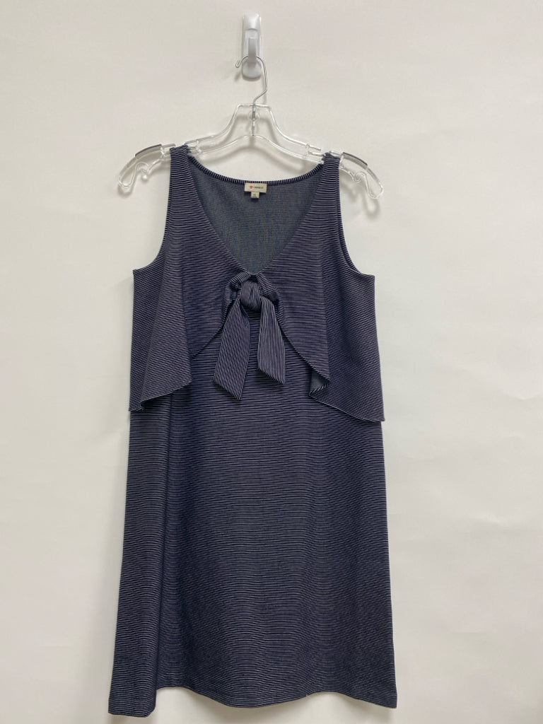 Cremieux Size XS Black/White Stripes Sleeveless Ladies Dress