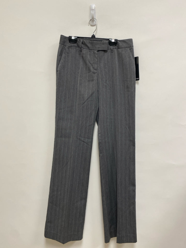 NWT Daisy Fuentes Size 2 Gray White Pinstripe Ladies Pants