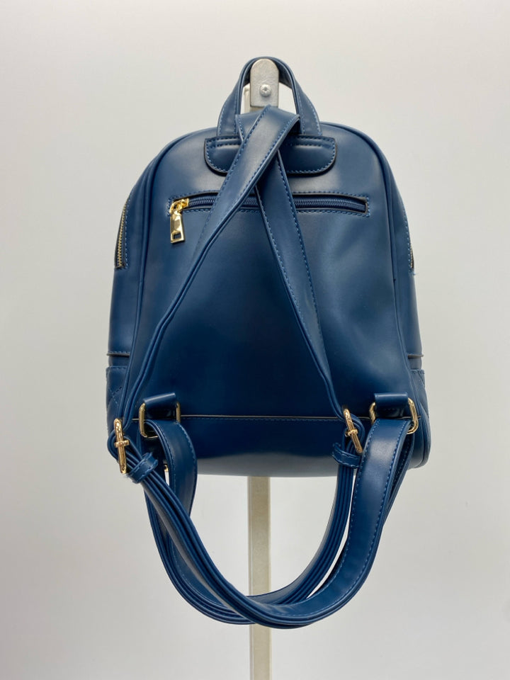 Dark Blue Quilted Backpack
