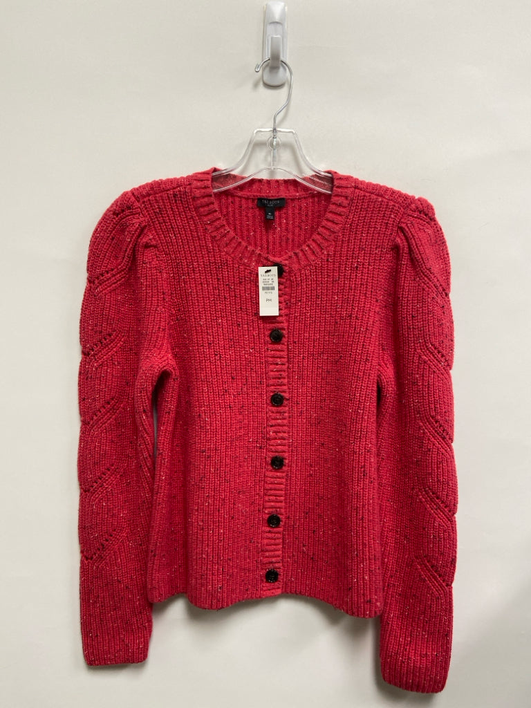 NWT Talbots Size MP Dark Coral Cardigan Petite Sweater