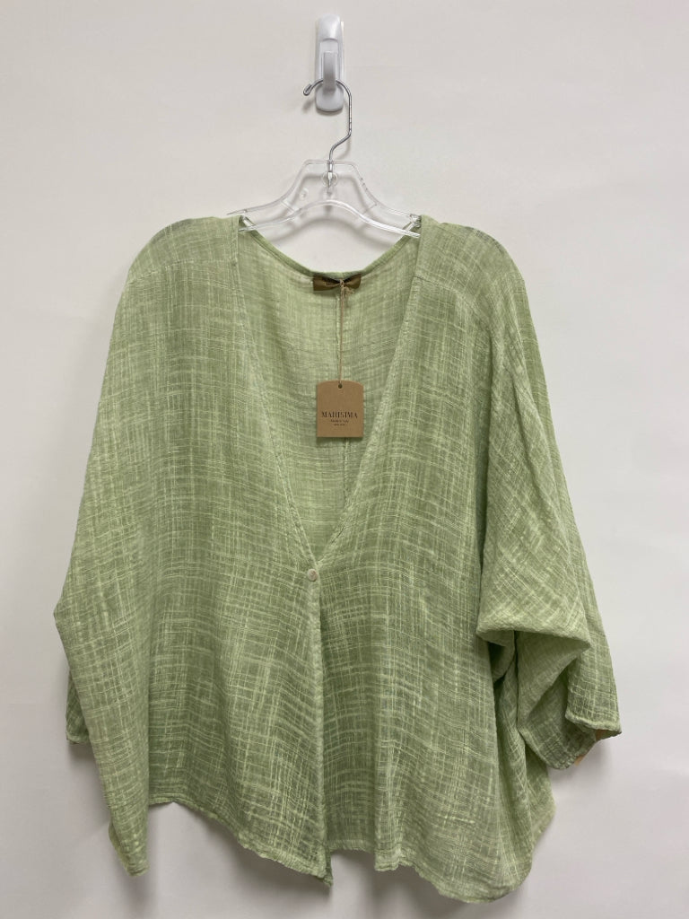 NWT Size OSFM Mint Green V Neck Lined Ladies Jacket