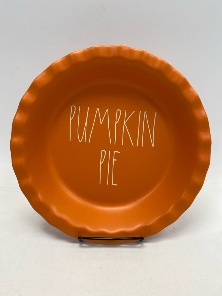 Rae Dunn Orange Pie Plate