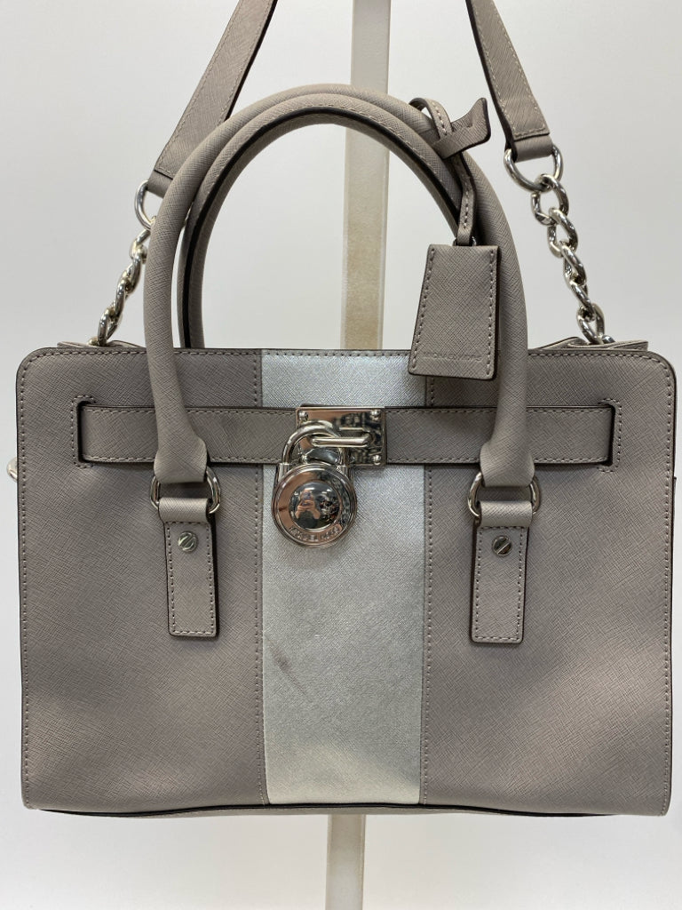 Michael Kors Gray Silver Handbag