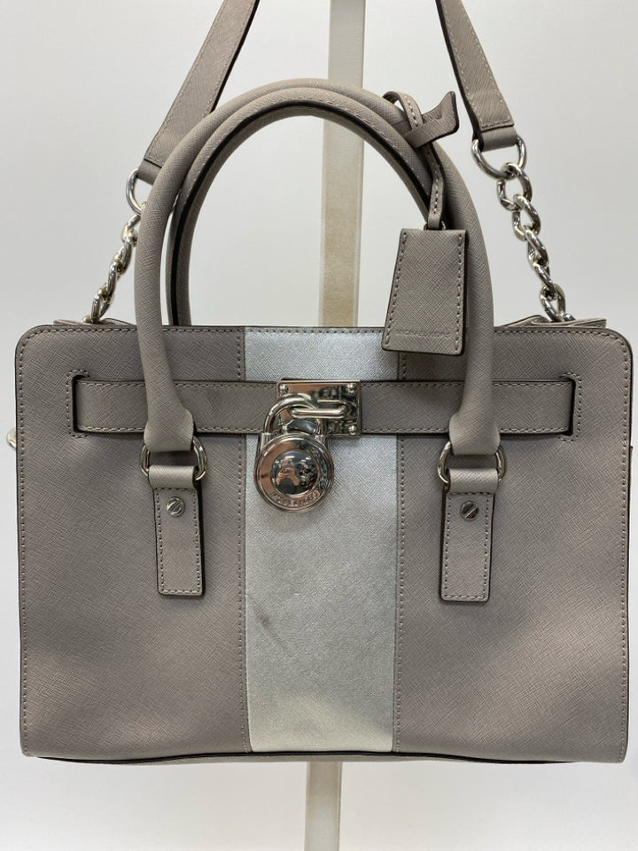 Michael Kors Gray Silver Handbag
