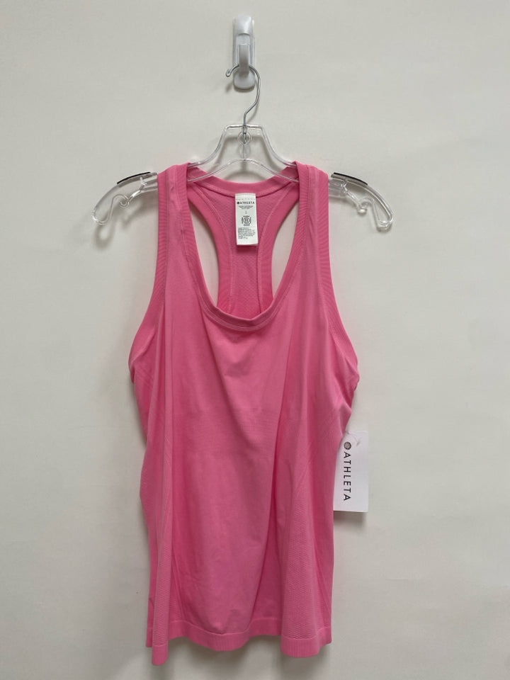 NWT Athleta Size L Neon Pink Tank Athletic Top