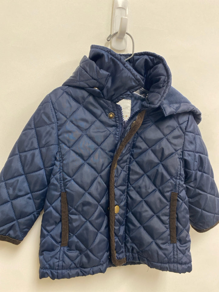 SIZE 12M Navy Brown Trimmed Girl&