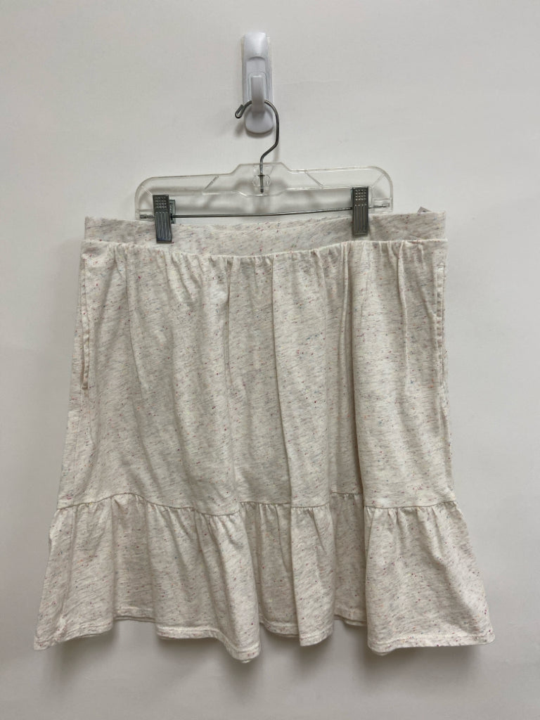 Lands End SIZE 14/16+ Cream Multi Color Speckle Girl&