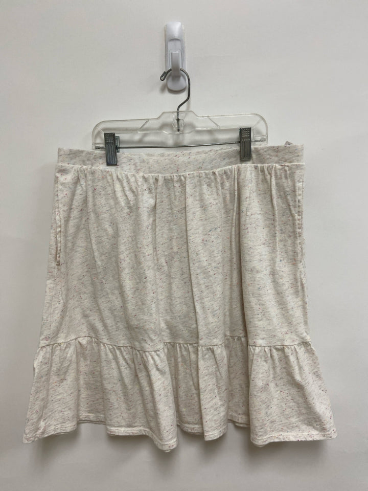 Lands End SIZE 14/16+ Cream Multi Color Speckle Girl&