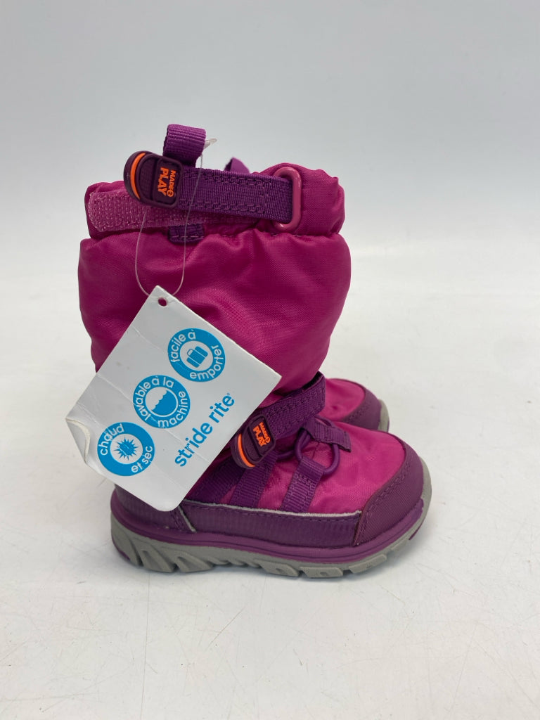 NWT Stride Rite SIZE 4 Fuchsia Purple Girl&
