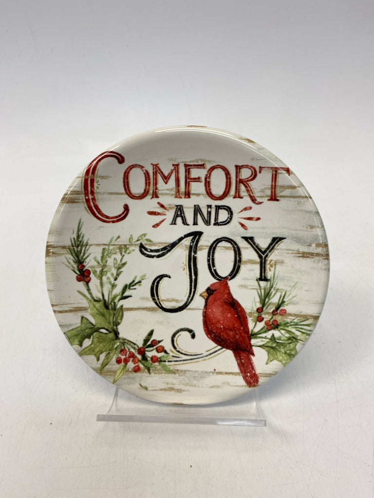 Cream Red/Black Cardinal Christmas