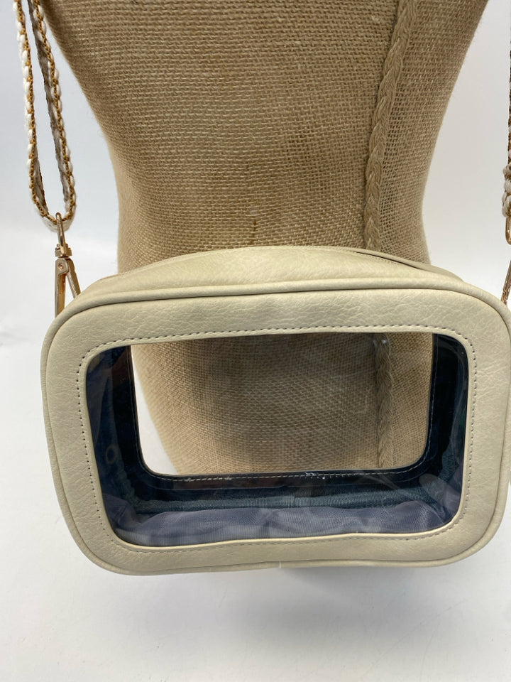 Tan Clear Crossbody