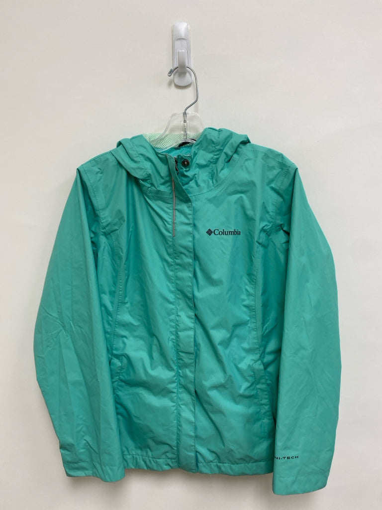 Columbia SIZE 10/12 Seafoam Zip Down Hooded Girl&