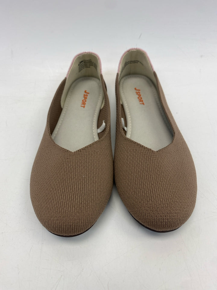 Size 6.5 Brown Flats