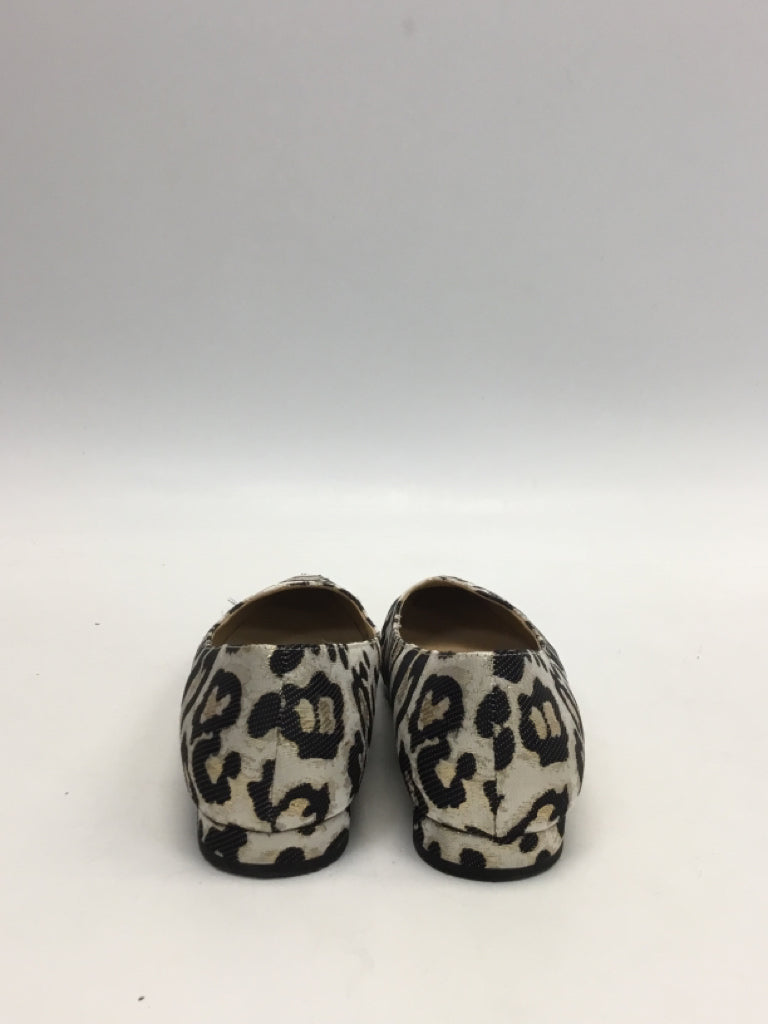 Talbots US Shoe Size 8 Silver/Black Fabric Flats