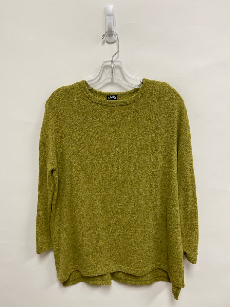 Clara Sun Woo Size XS Green Mottled Ladies Sweater
