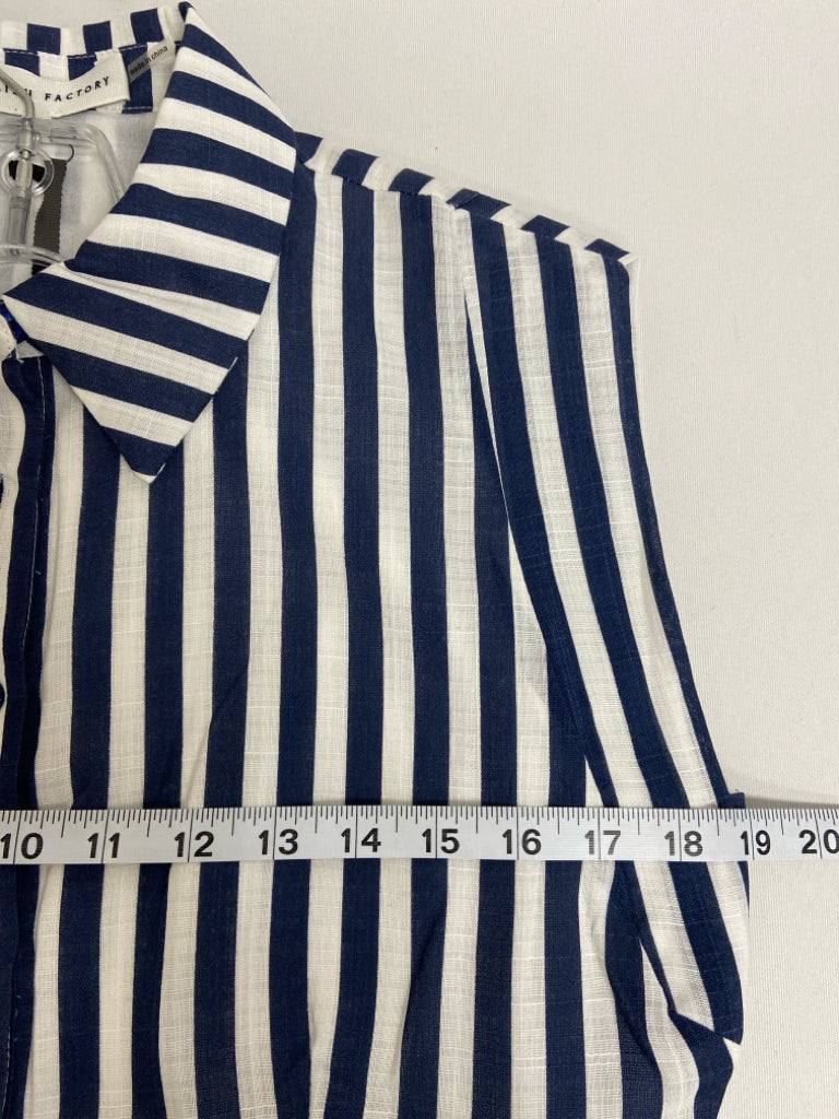 NWT English Factory Size S Navy White Striped Ladies Dress