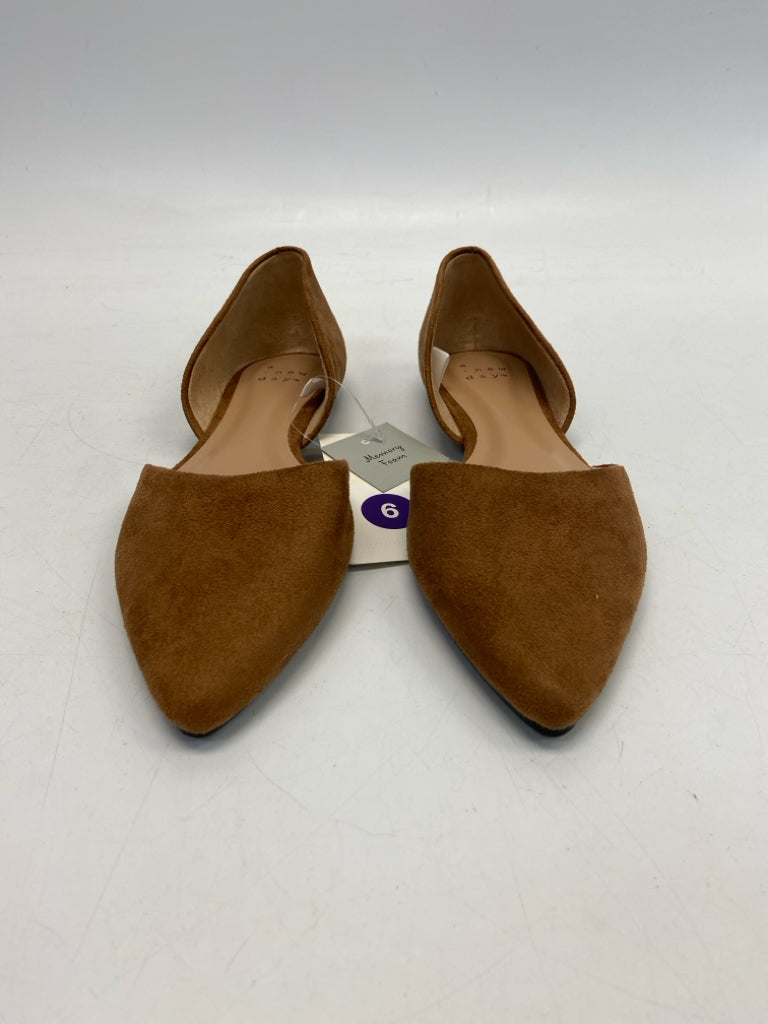 NWT a new day  Size 6 Brown Flats