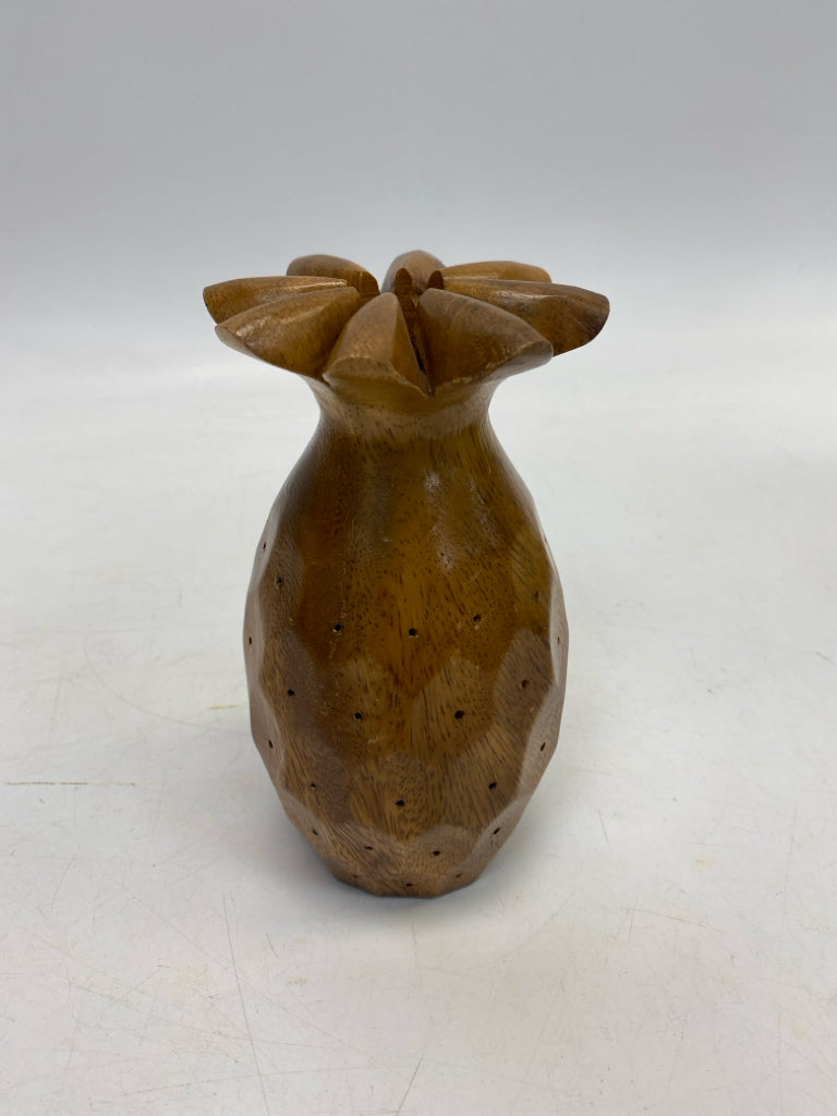 Brown Wood Candleholder(s)