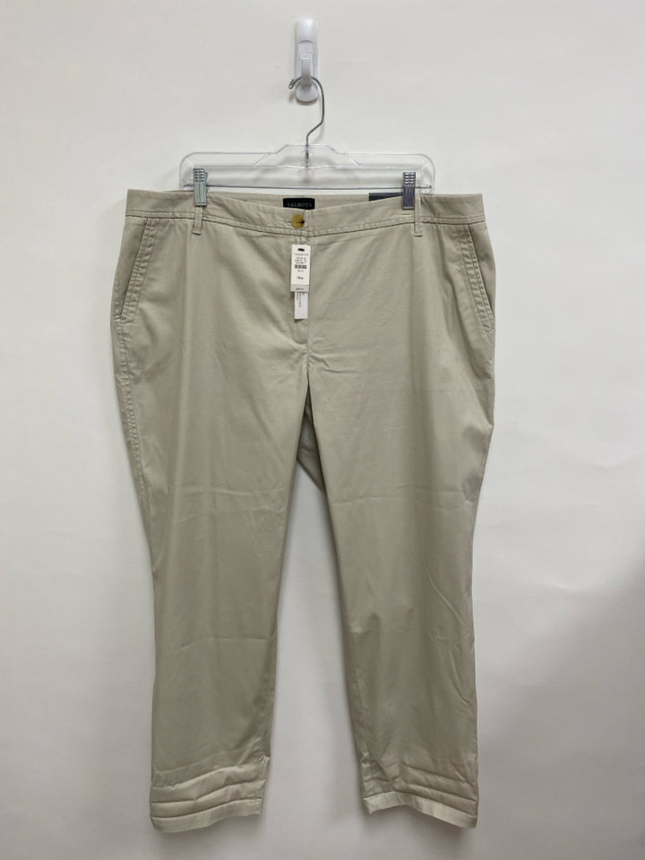 NWT Talbots  SIZE  16W Khaki Plus Size Pants