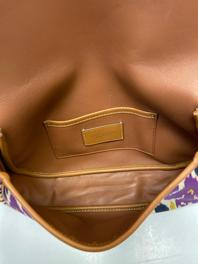 Ralph Lauren Silk Ikat Wellington Handbag